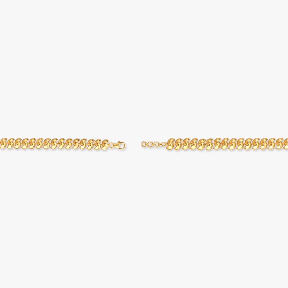 Bold Curb Gold Bracelet,,hi-res image number null