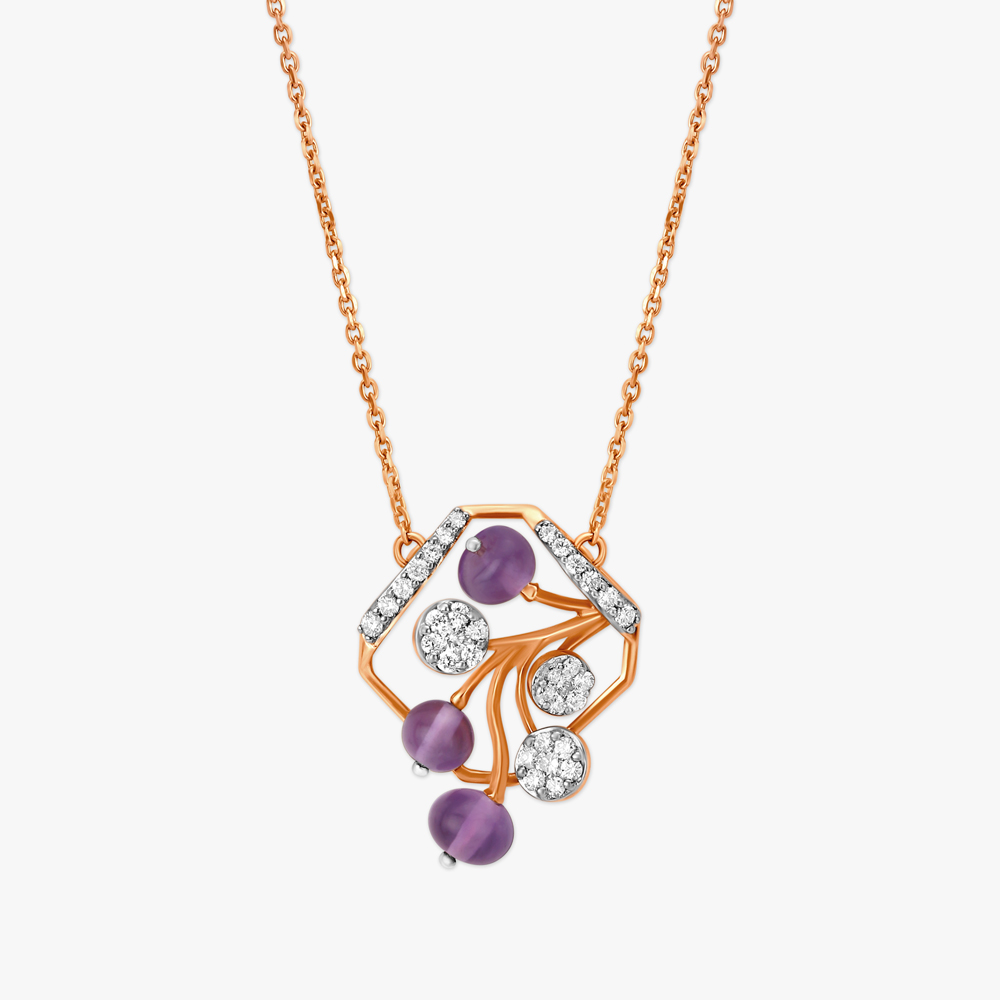 Lilac Mist Pendant with Chain,,hi-res image number null