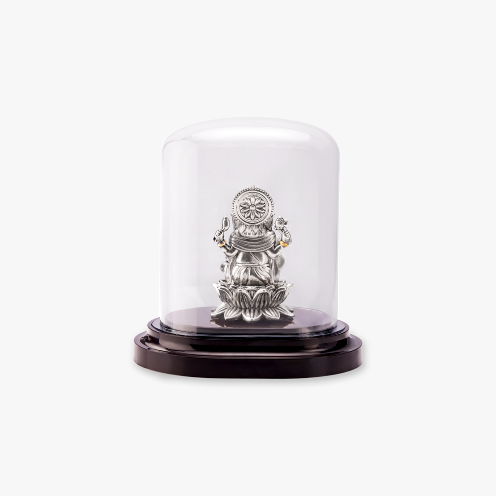 Divine Ganesh Silver Idol,,hi-res image number null