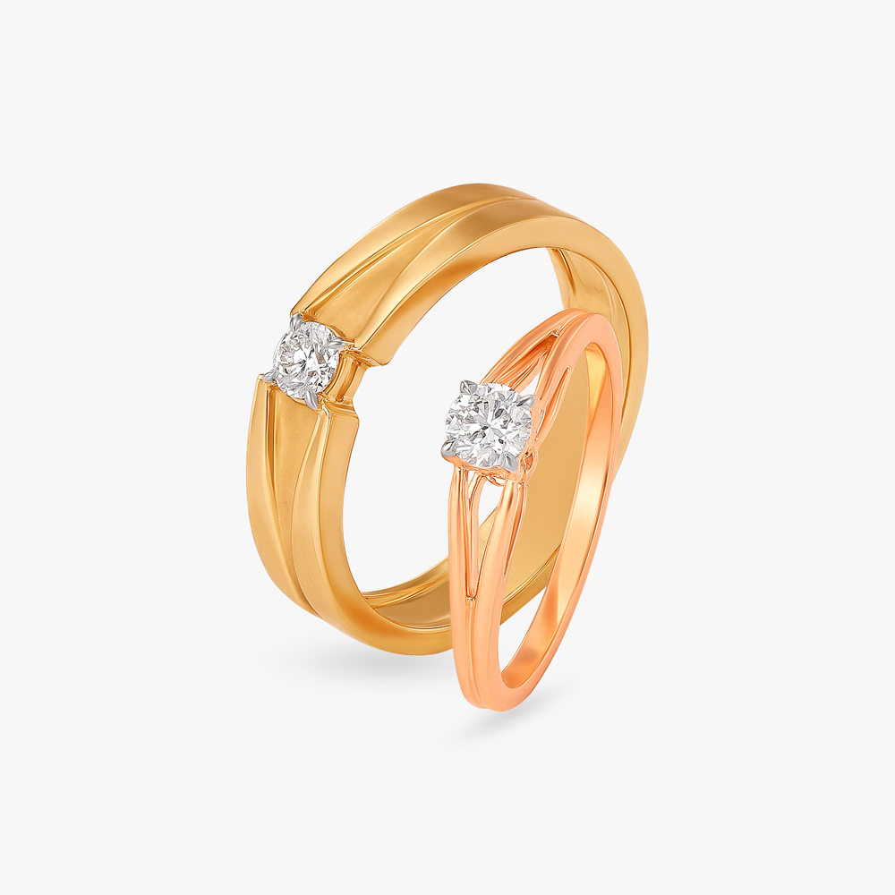 Immortal Bond Diamond Couple Rings,,hi-res image number null