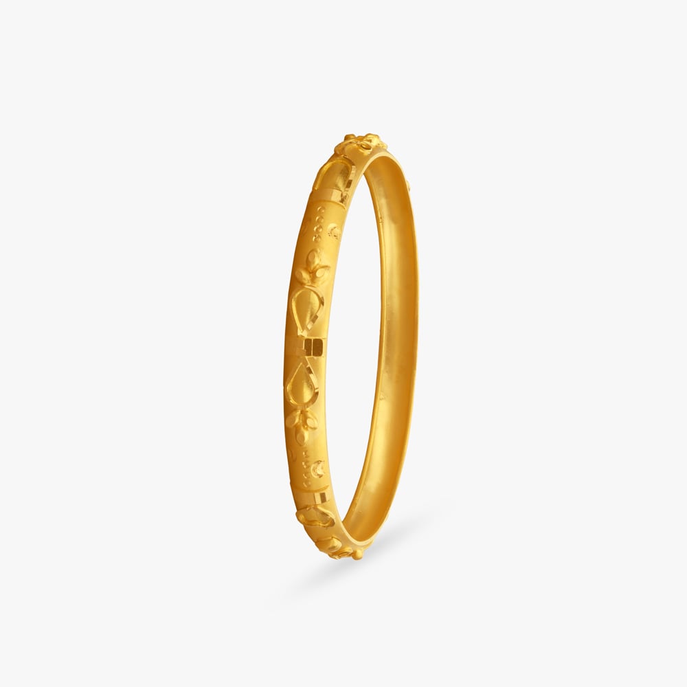 Petal Play Gold Bangles for Kids,,hi-res image number null