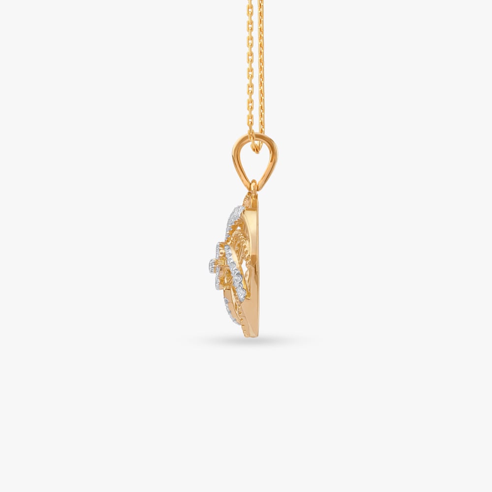 Twirling Charm Diamond Pendant and Earrings Set,,hi-res image number null