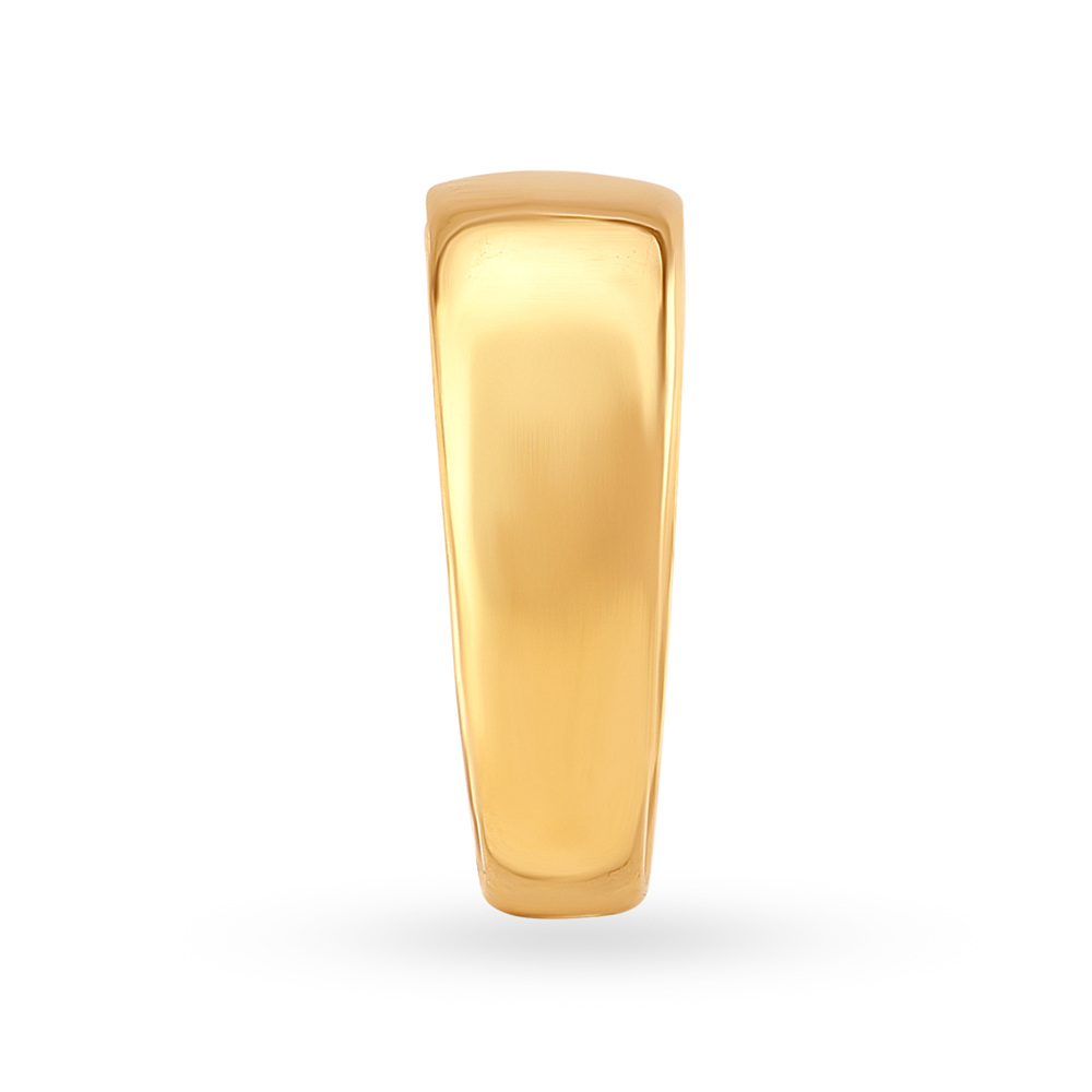 Gleaming Textured Gold Ring for Men,,hi-res image number null