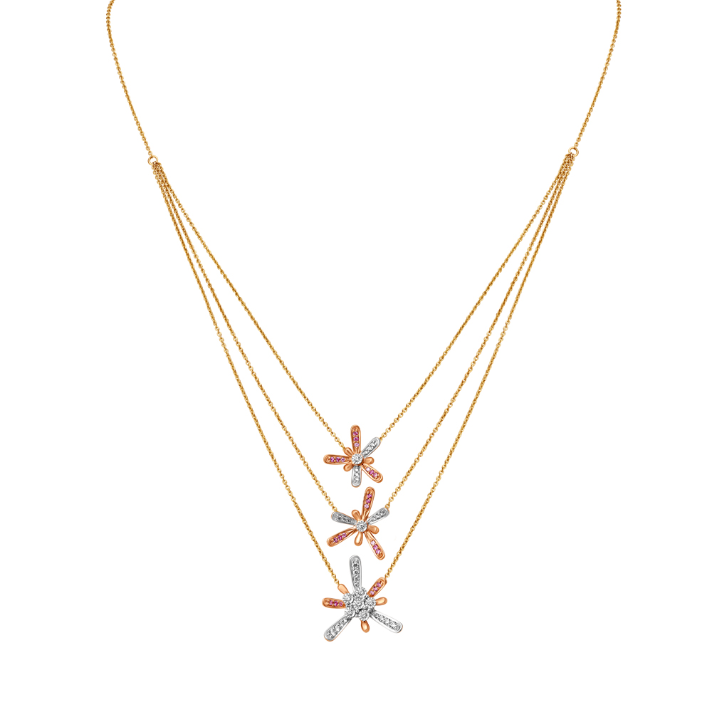 14KT Rose Gold A Necklace That Spells Drop Dead Gorgeous,,hi-res image number null