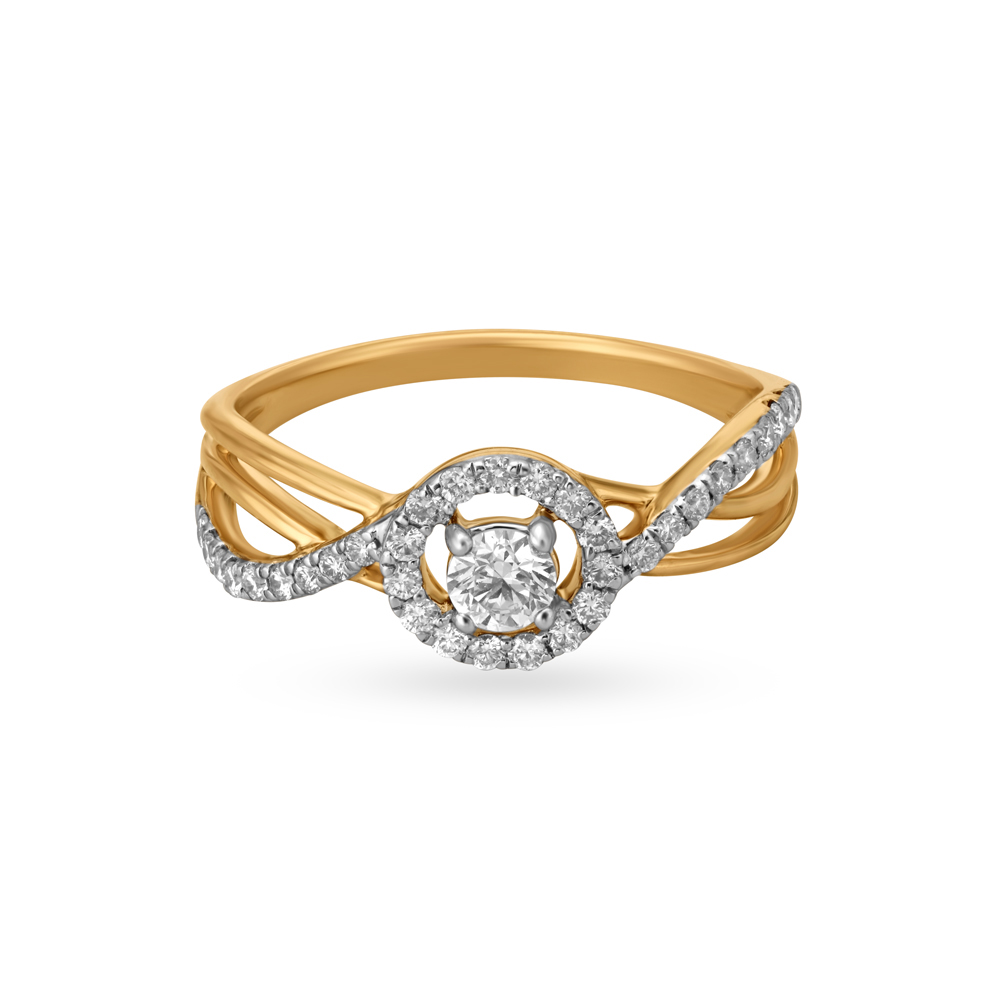 Wave Diamond Finger Ring,,hi-res image number null