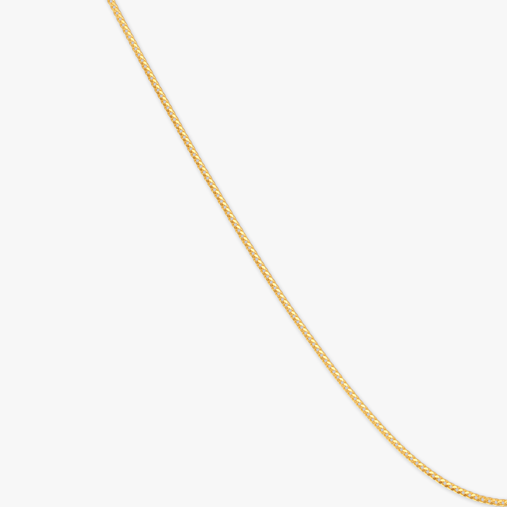 Sleek Curve Gold Chain,,hi-res image number null