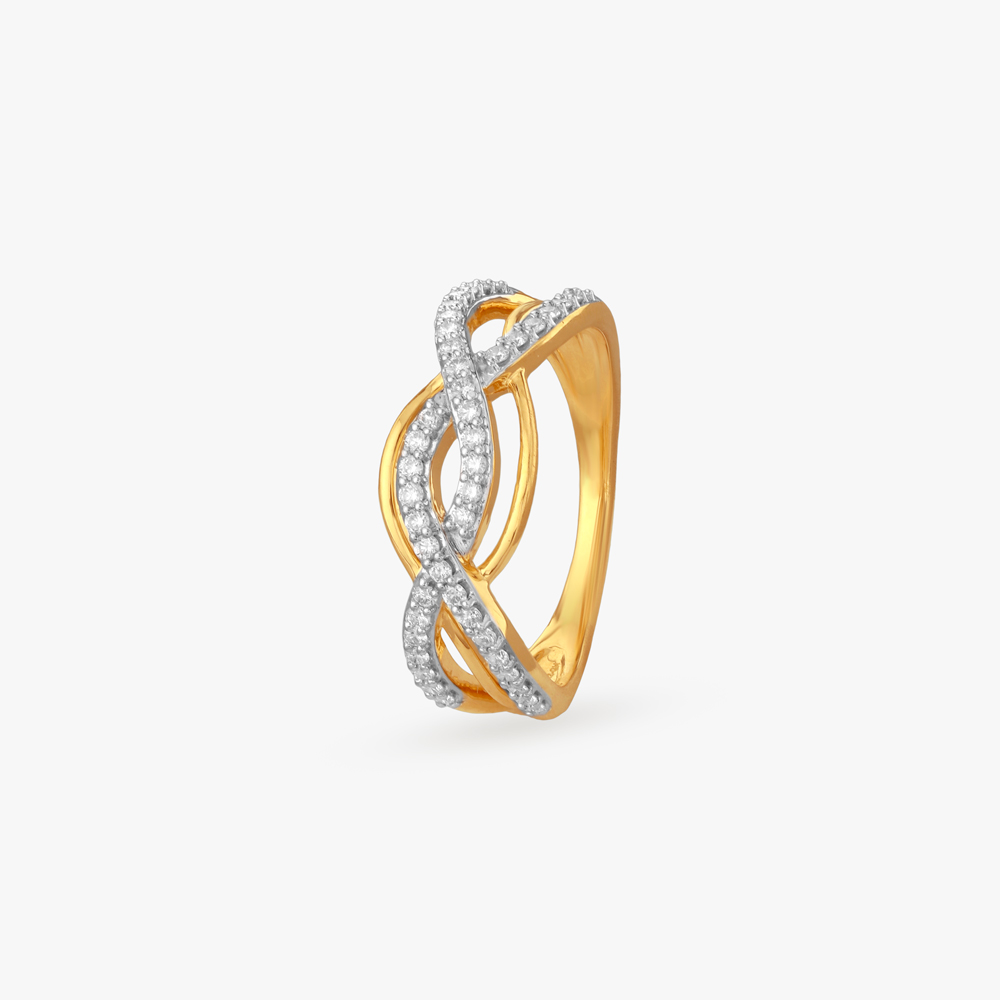 Crisscross Radiance Diamond Finger Ring,,hi-res image number null