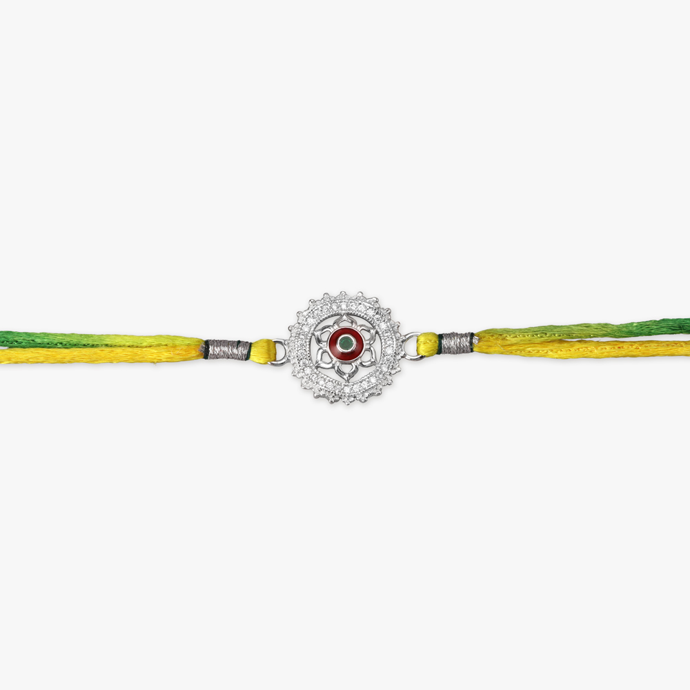 Blooming Bond Silver Rakhi,,hi-res image number null