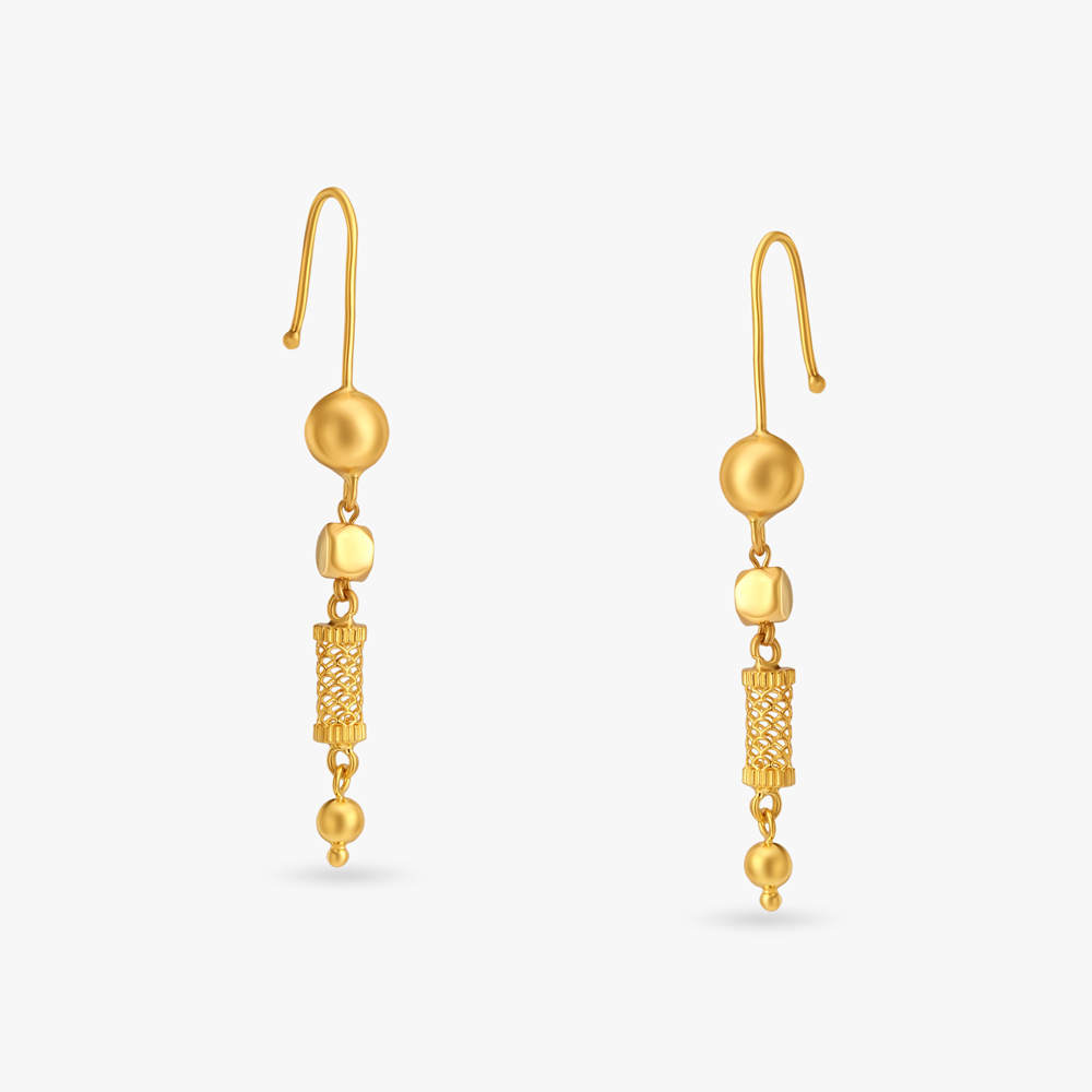 Delicate Beaded Hoop Earrings,,hi-res image number null