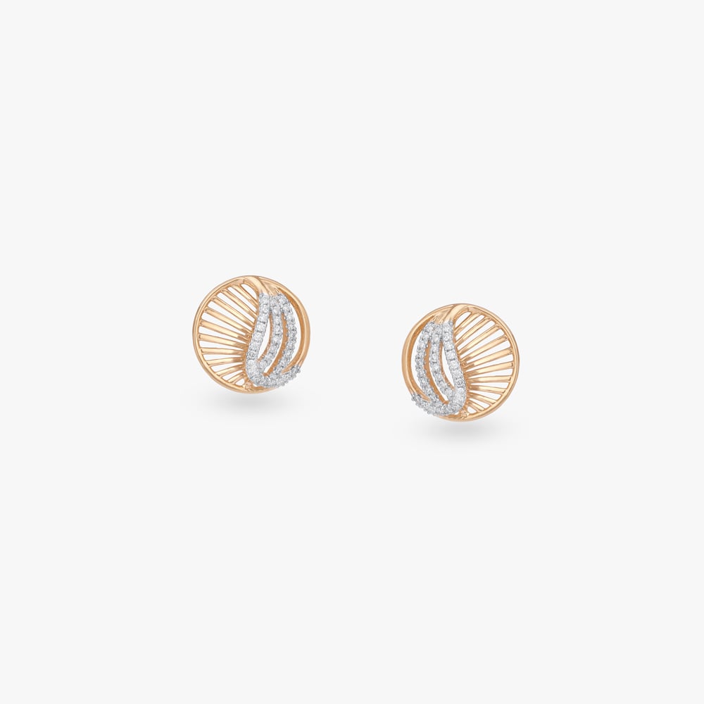 

Celestial Circle Diamond Stud Earrings