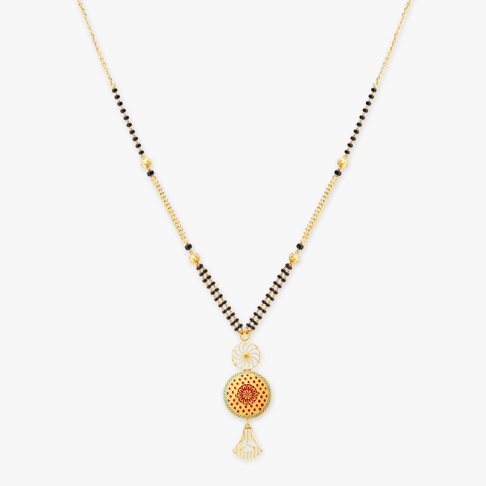 Geometric Gold Mangalsutra,,hi-res image number null