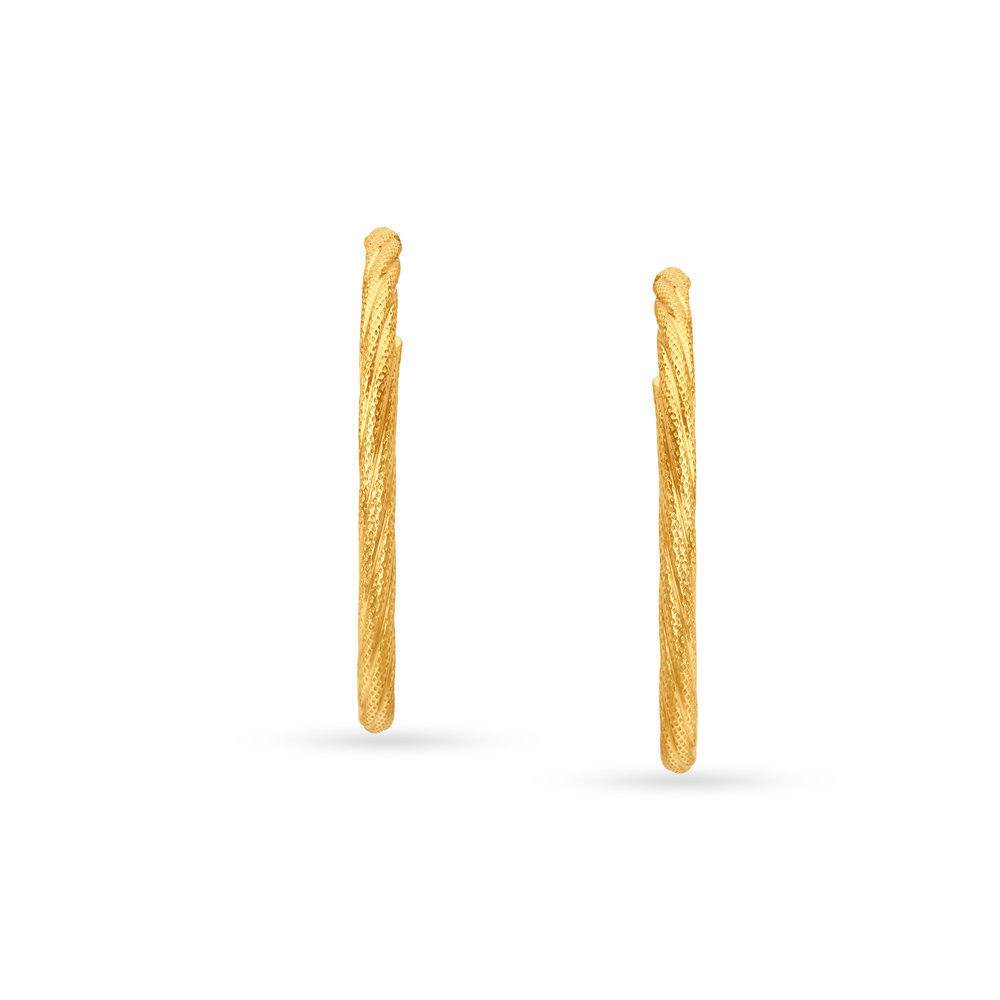 

Eclectic Square Gold Hoop Earrings