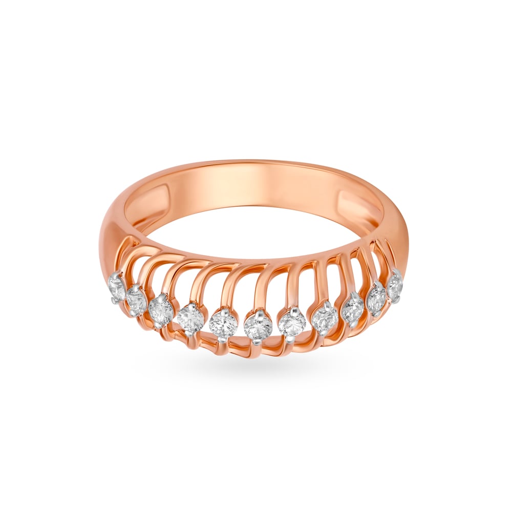Surreal Multi Stone Rose Gold and Diamond Ring,,hi-res image number null