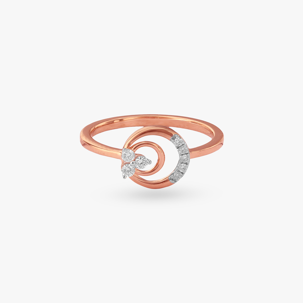 Spiral Hug Diamond Ring,,hi-res image number null