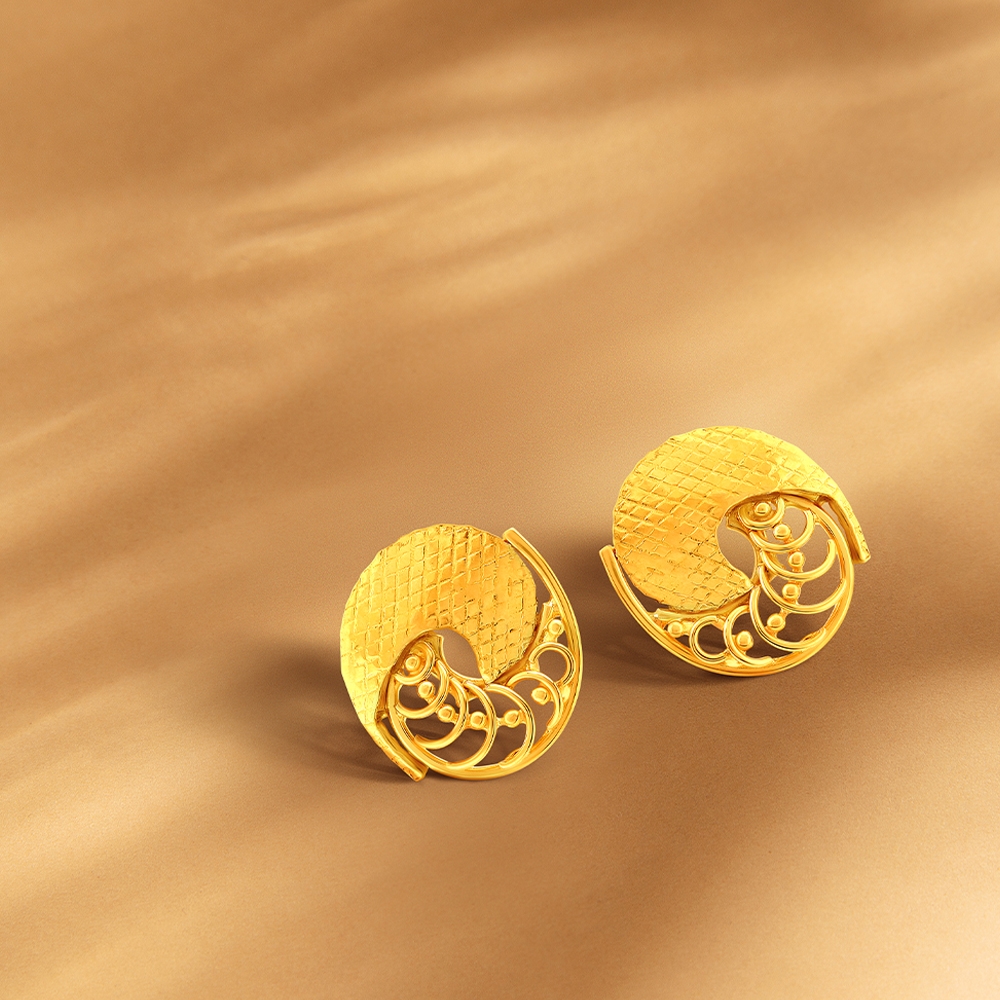 Aggregate more than 92 tanishq stud gold earrings esthdonghoadian