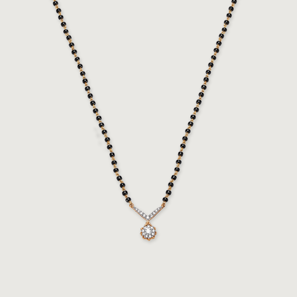 14KT Idyllic Diamond Mangalsutra,,hi-res image number null