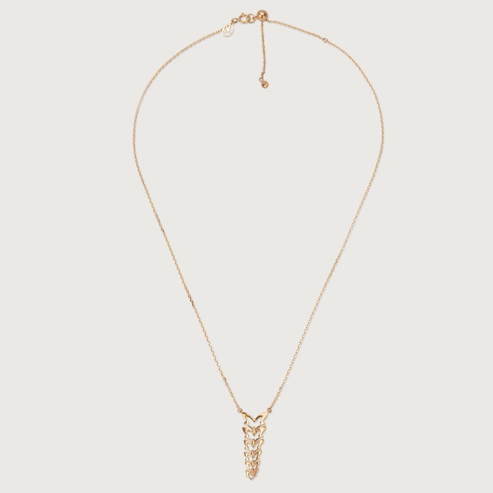 Butterfly Ballet 14KT Yellow Gold Necklace,,hi-res image number null