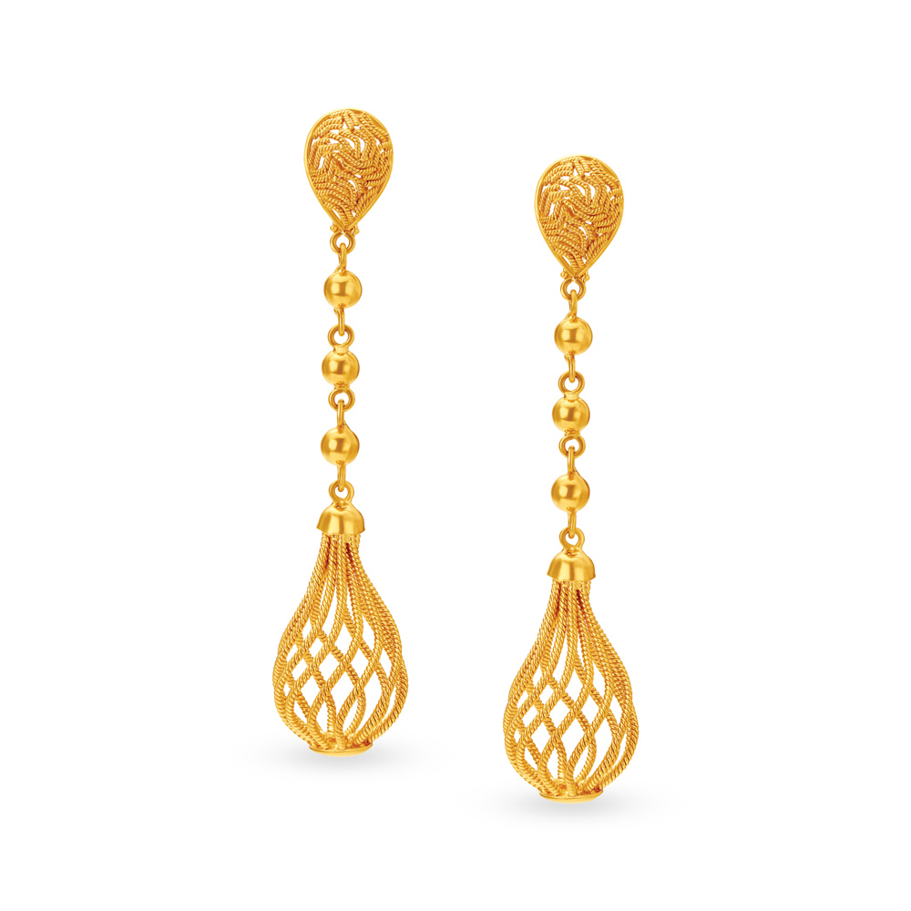 Tanishq long earrings deals