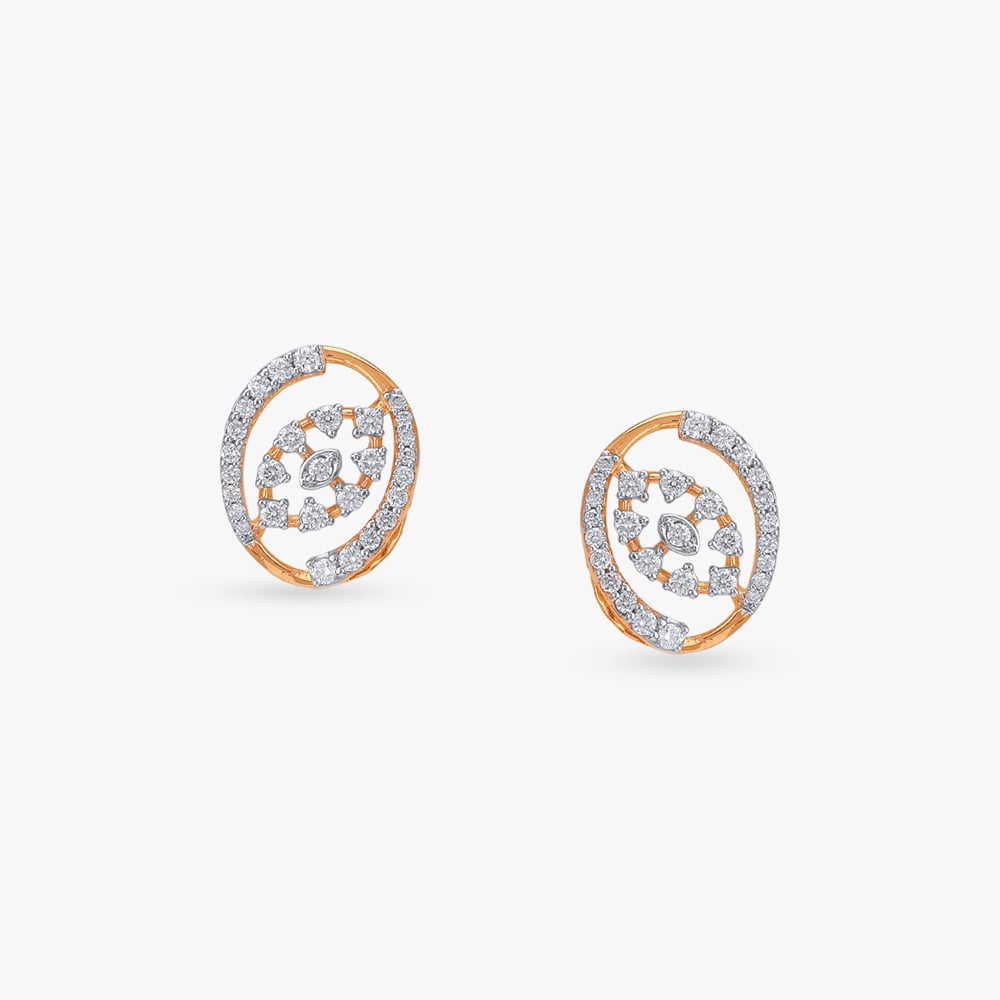 

Orbit Spark Diamond Stud Earrings