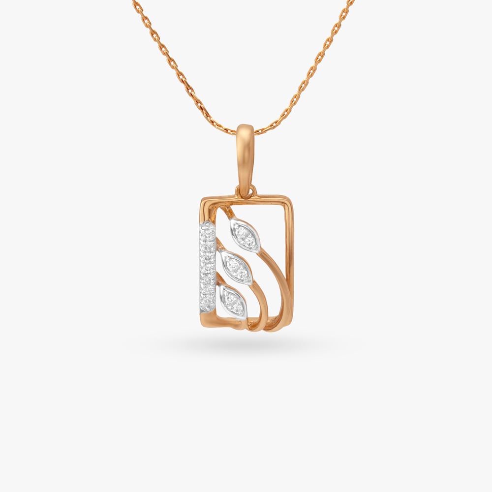 

Vine Frame Diamond Pendant