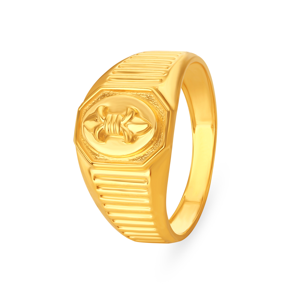 Buy Crosslink Gold Ring 22 KT yellow gold (3.4 gm). | Online By Giriraj  Jewellers