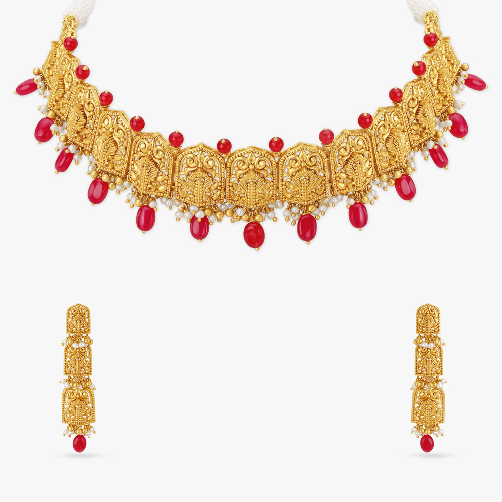 Bhumija Temple Splendor Choker Set,,hi-res image number null