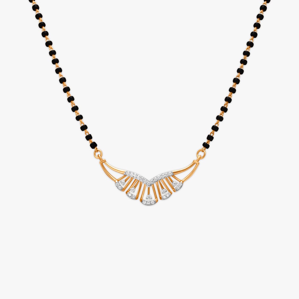 Divine Dazzle Diamond Mangalsutra,,hi-res image number null