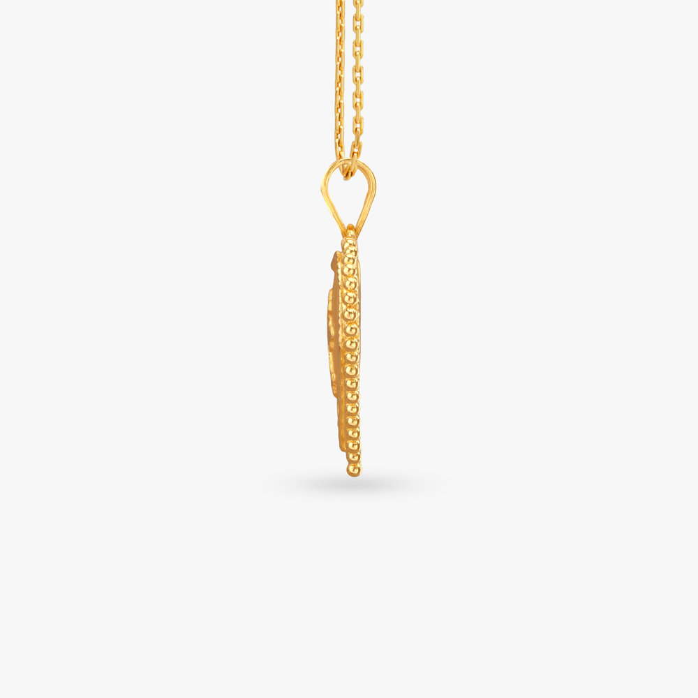 

Sunlit Grace Gold Pendant