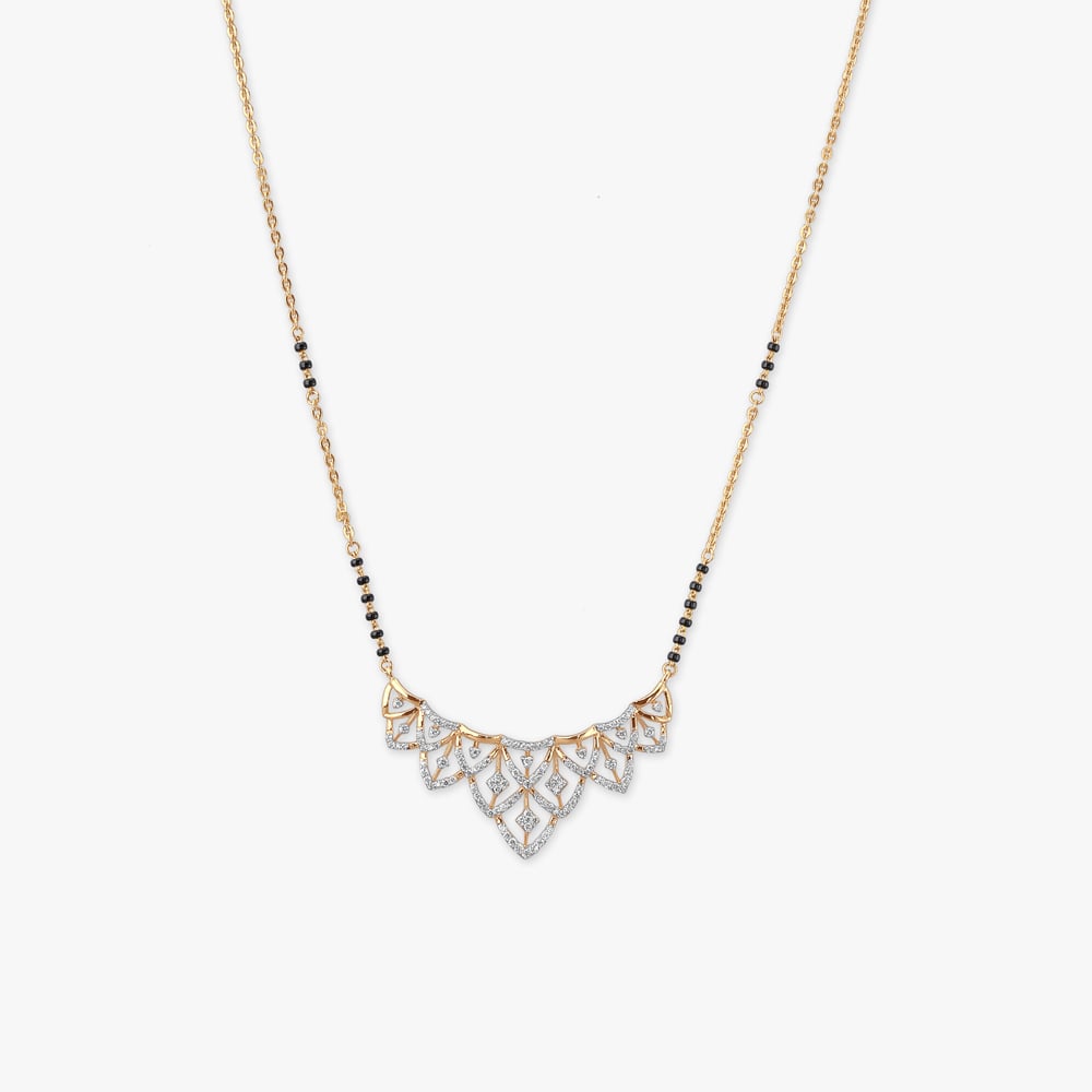 

Bold Framework Diamond Mangalsutra