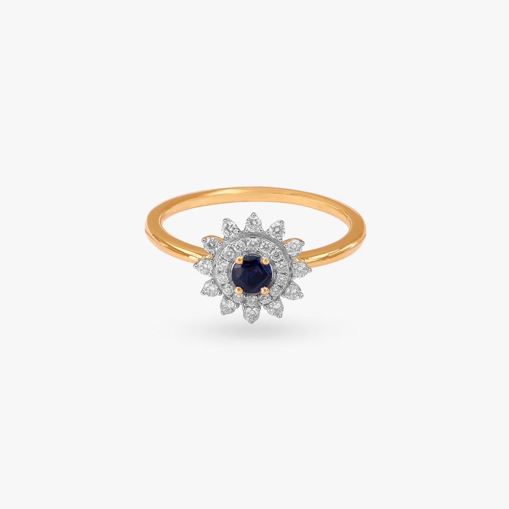 Floral Halo Diamond Ring,,hi-res image number null