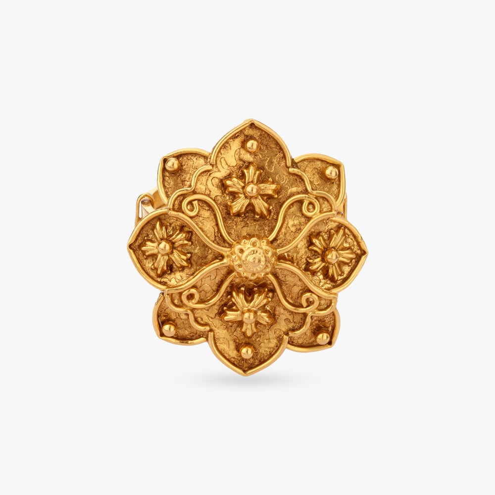 Temple Bloom Statement Ring,,hi-res image number null