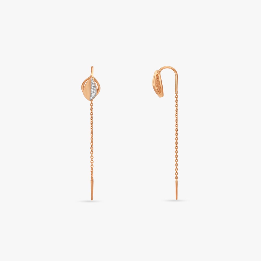 Echo Drift Diamond Drop Earrings,,hi-res image number null