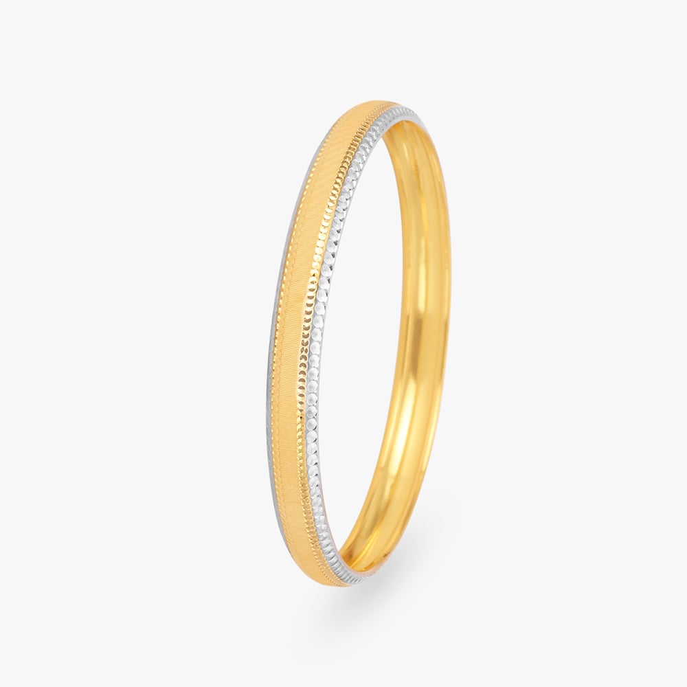 Dual-Tone Gold  Bangles,,hi-res image number null