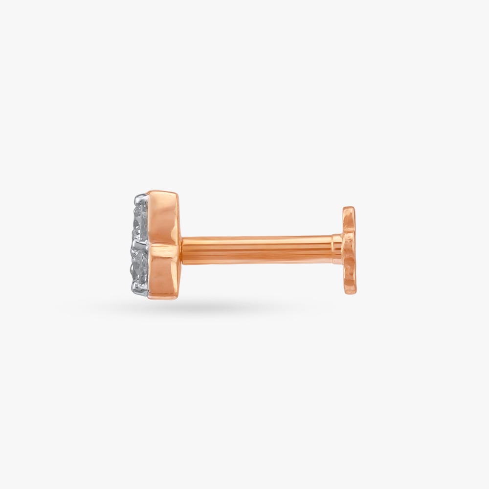 Blossom Trio Diamond Nose Pin,,hi-res image number null