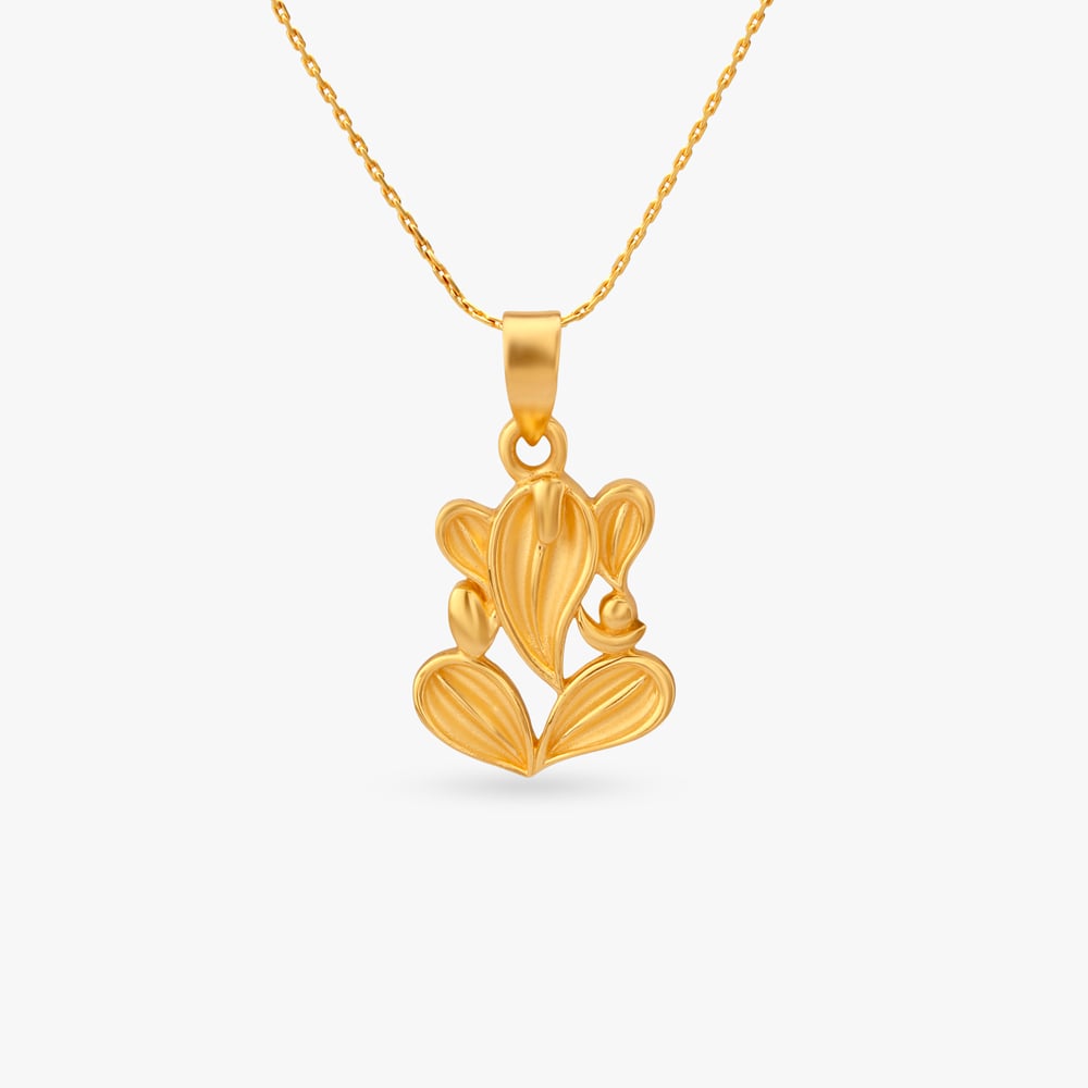 

Sacred Ganesha Gold Pendant