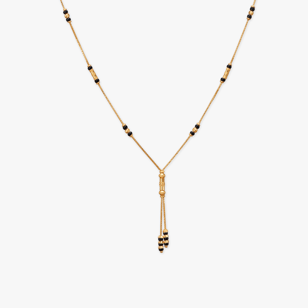 Cascade Tassel Gold Mangalsutra,,hi-res image number null