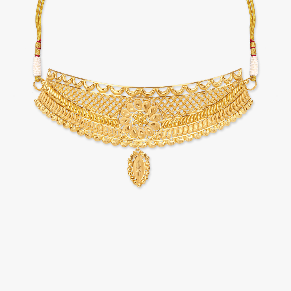 Royal Charm Gold Necklace Set,,hi-res image number null