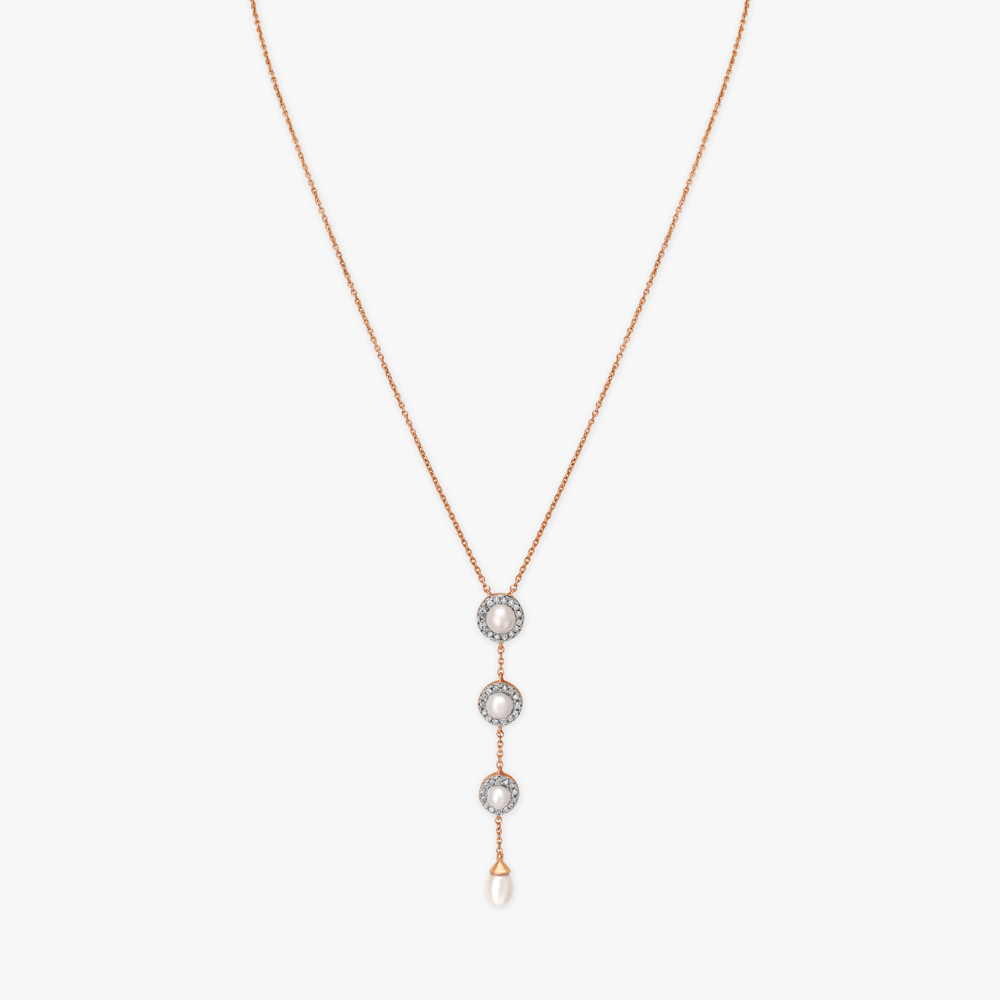 Cascading Pearl and Diamond Necklace,,hi-res image number null