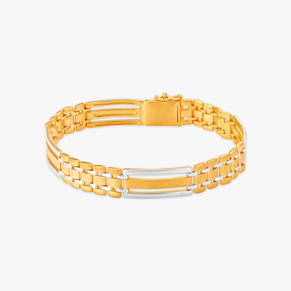 Superb Gold Bracelet For Men,,hi-res image number null