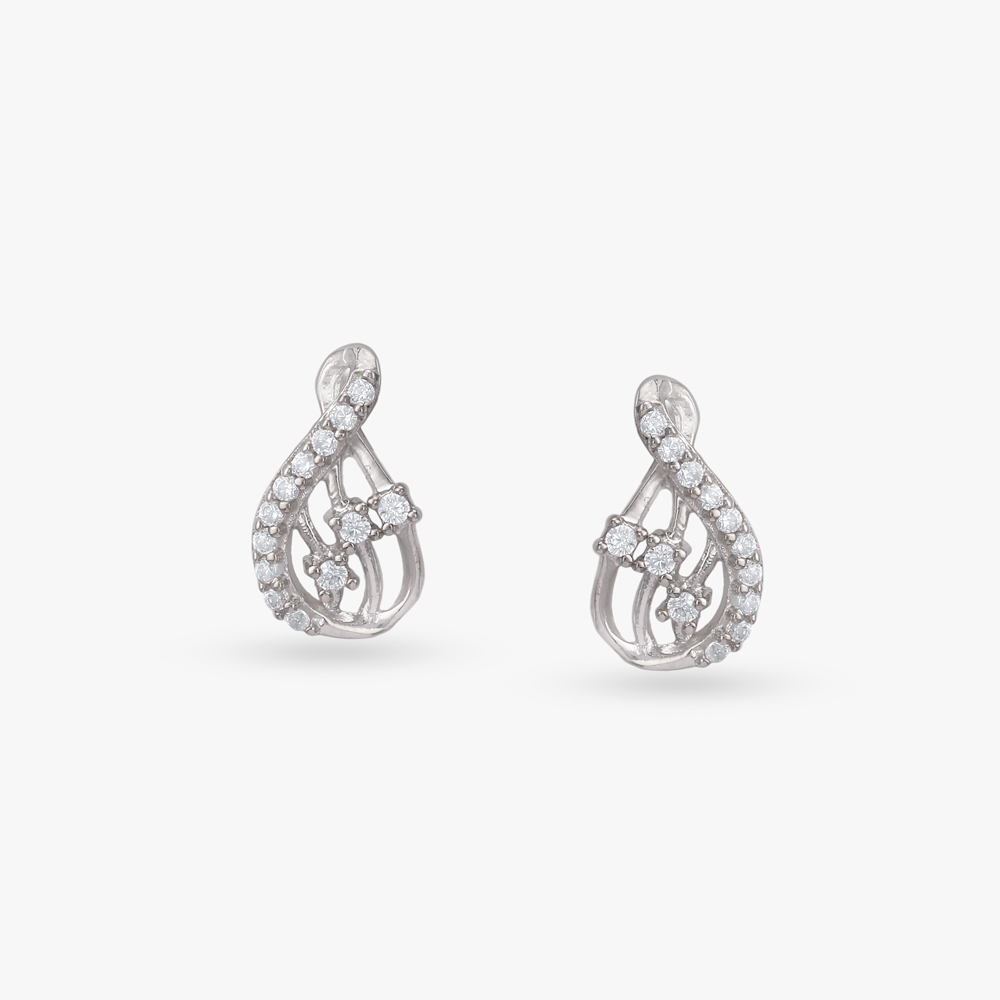 Raindrop Rhythm Silver Pendant and Earrings Set,,hi-res image number null
