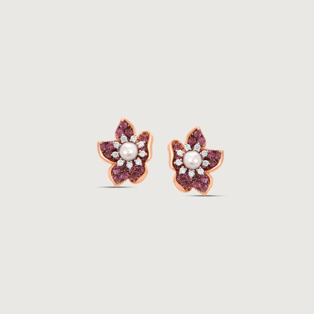 Blossom Aura Diamond Stud Earrings,,hi-res image number null