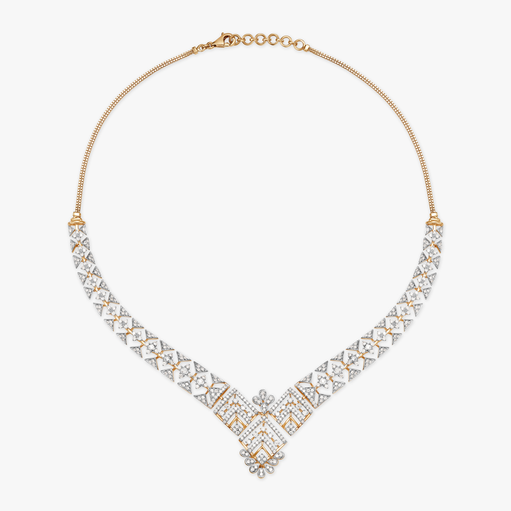 Magnificent Splendour Natural diamond Necklace Set,,hi-res image number null