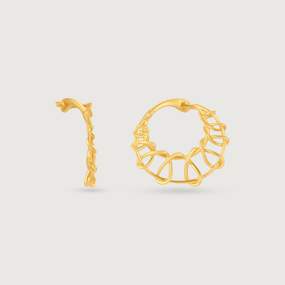 Airy Radiant Gold Hoop Earrings,,hi-res image number null