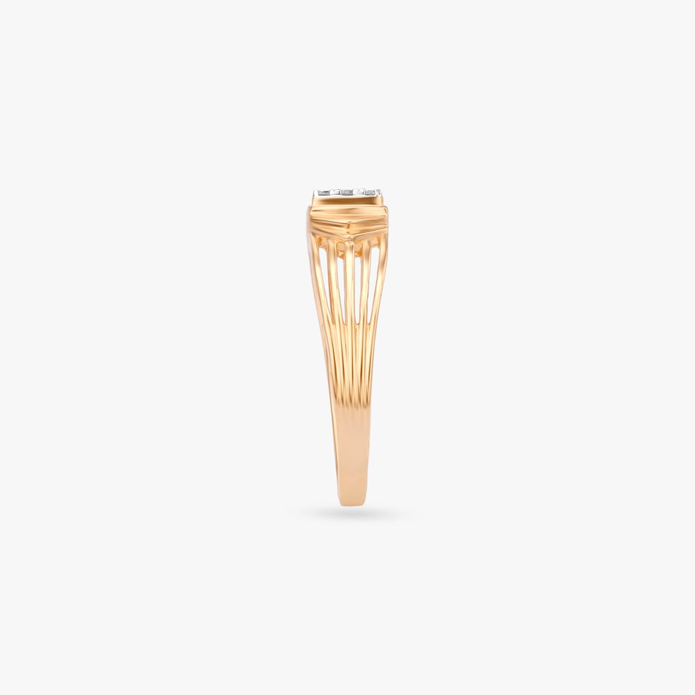 Signature Square Diamond Ring for Men,,hi-res image number null