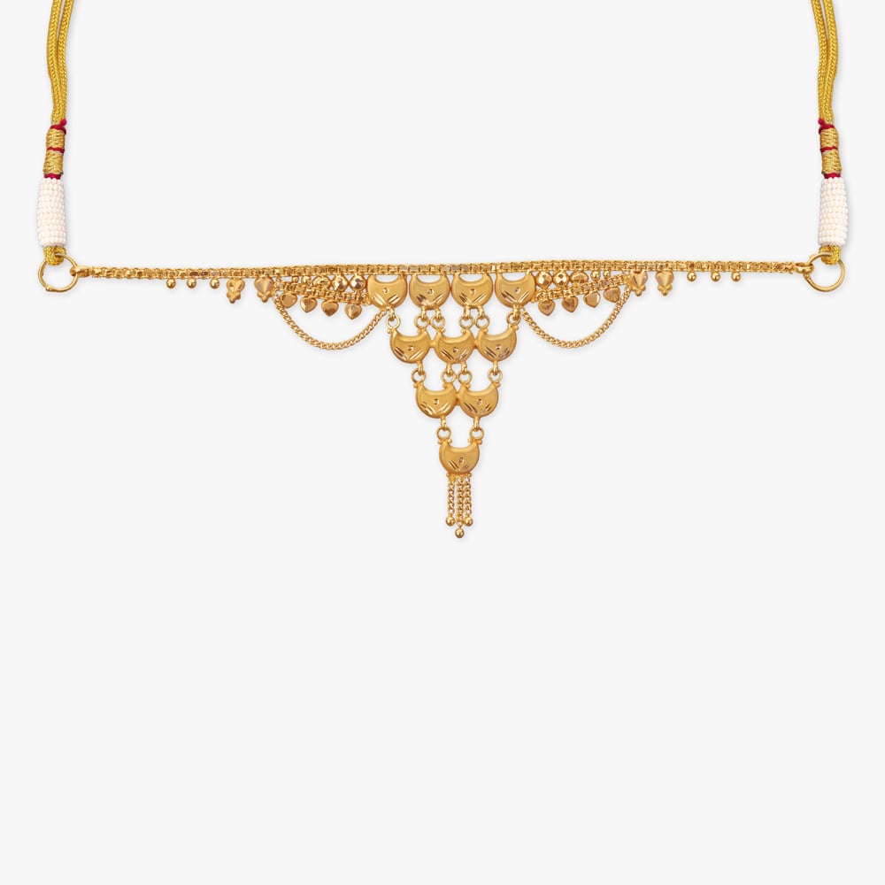 Tiered Petal Gold Necklace,,hi-res image number null