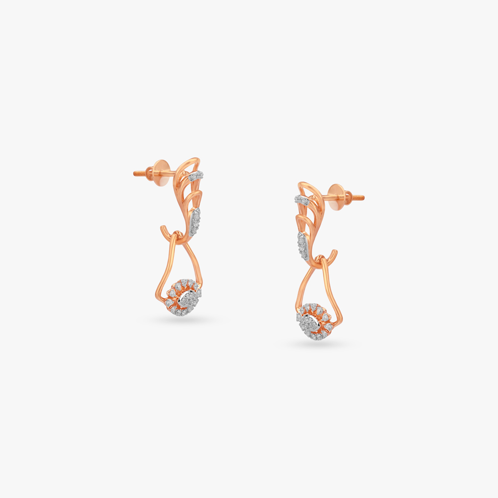 

Orbit Glow Diamond Drop Earrings