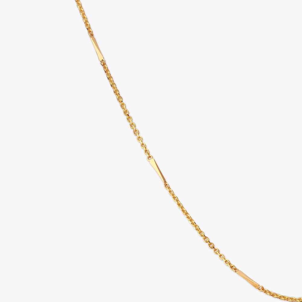 Sleek Harmony Gold Chain for Men,,hi-res image number null