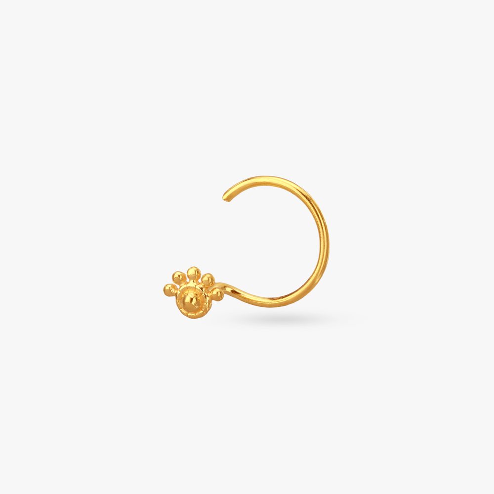 Radiant Beauty Gold Nose Pin,,hi-res image number null
