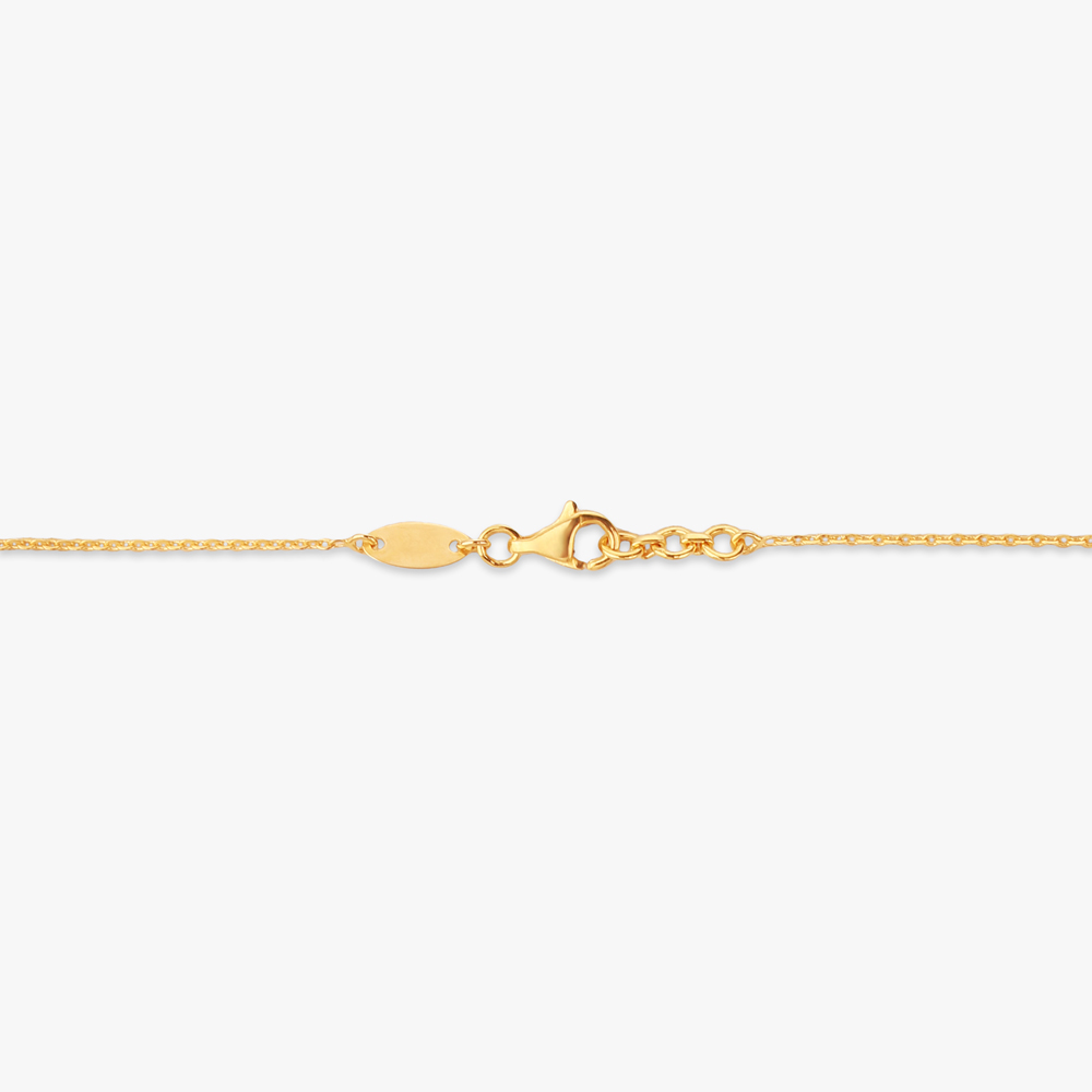 Interlinked Circle Gold Pendant with Chain,,hi-res image number null