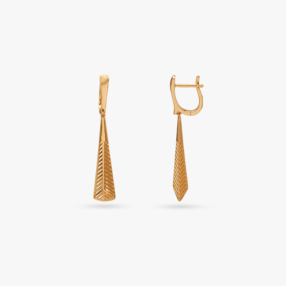 Timeless Taper Gold Hoop Earrings,,hi-res image number null